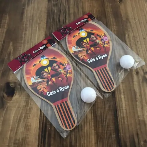 os Incríveis, Kit Raquetes de Ping Pong. Envio Rápido.