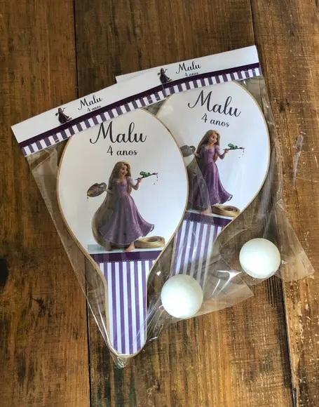 Rapunzel Enrolados, Kit Raquetes, Envio Rápido.