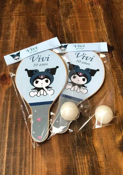 Kuromi Hello Kitty, Kit Raquetes de Ping Pong. Envio Rápido.
