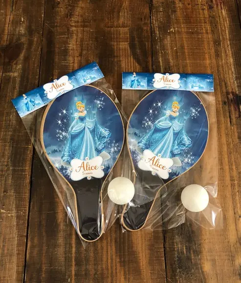 Cinderela, Kit Raquetes de Ping Pong, Envio Rápido.