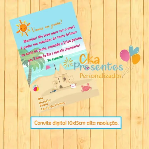 Convite Digital, Tema Verão