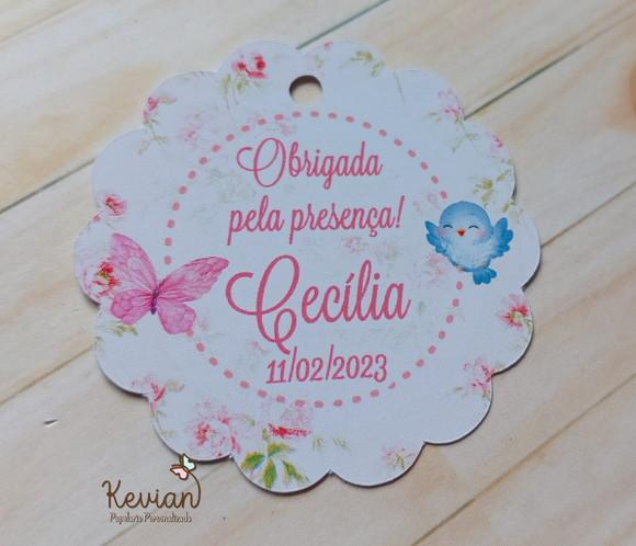 100 Tag Agradecimento Jardim Encantado