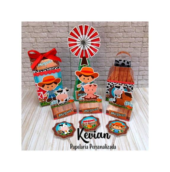 Kit Festa Fazendinha Menino 100 Ítens