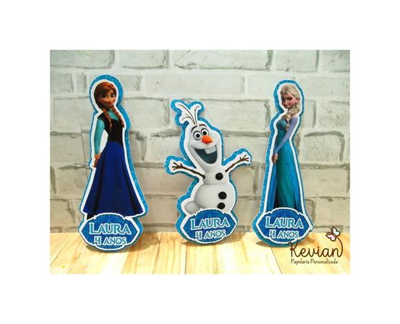 Aplique Tubete Alto Relevo Frozen