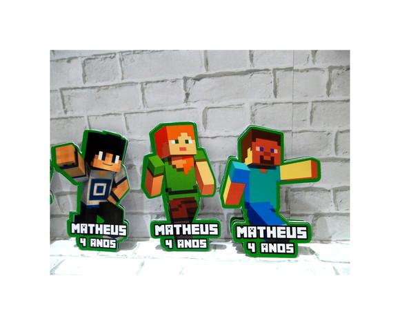 Aplique Tag para Tubete Minecraft