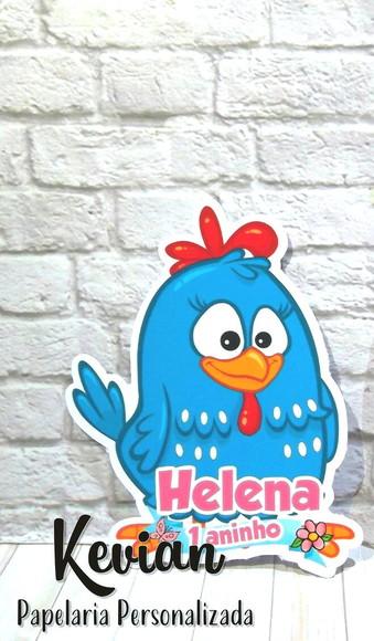 Aplique Tag Galinha Pintadinha