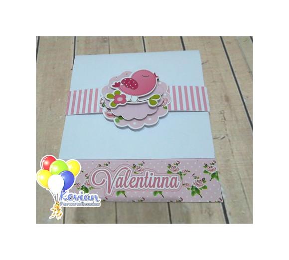 Convite Jardim Encantado Aplique Alto Relevo