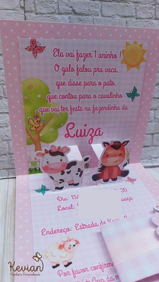 Convite Fazendinha Menina