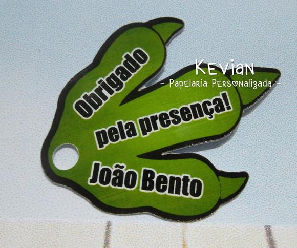50 Tag Agradecimento Pata Dinossauro
