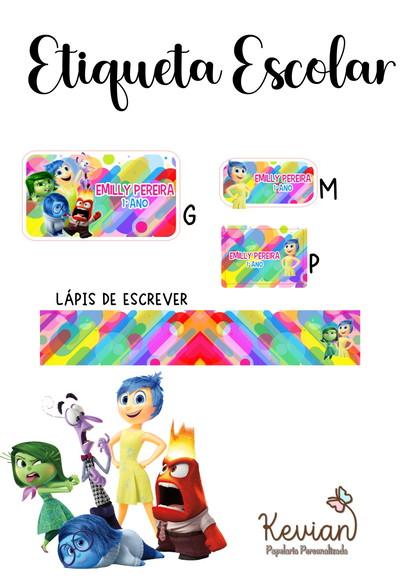 Etiqueta Escolar Divertidamente- Kit 3