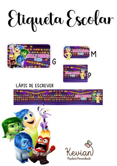 Etiqueta Escolar Divertidamente- Kit 3