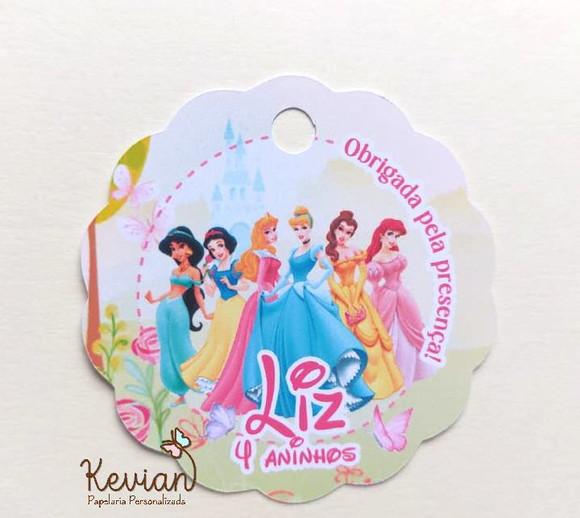 100 Tag Agradecimento Princesas