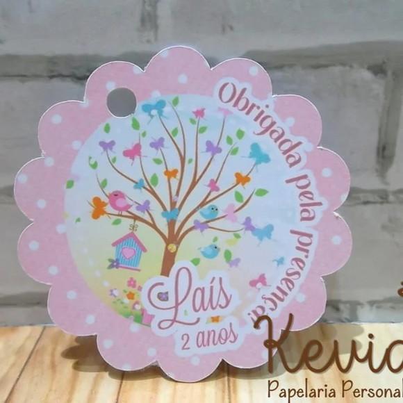 45 Tag Agradecimento Jardim