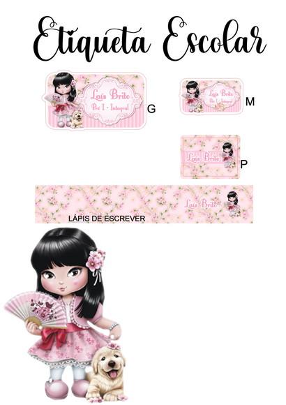 Etiqueta Escolar Jolie - Kit 3