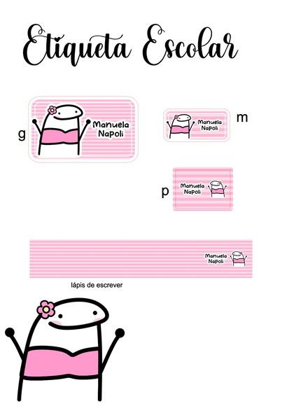 Etiqueta Escolar Flork - Kit 3