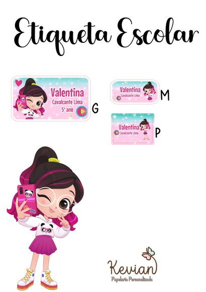 Etiqueta Escolar Panda Luluca - Kit 1