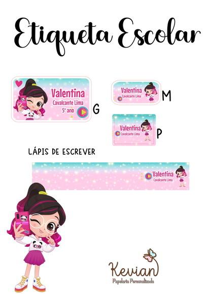 Etiqueta Escolar Luluca - Kit 3