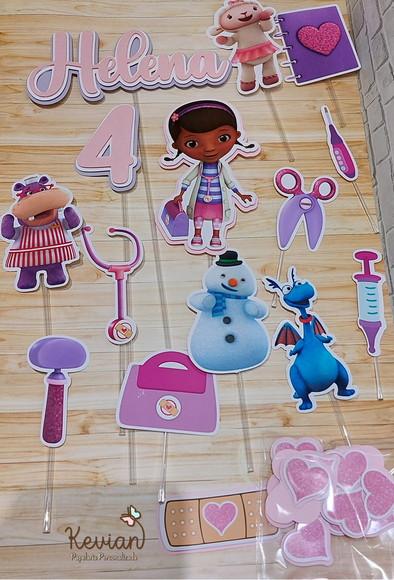 Topo de Bolo Doutora Brinquedos