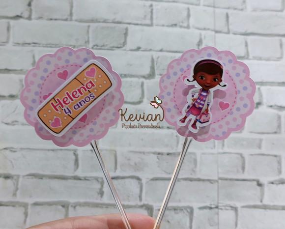 25 Topper Docinho Doutora Brinquedos