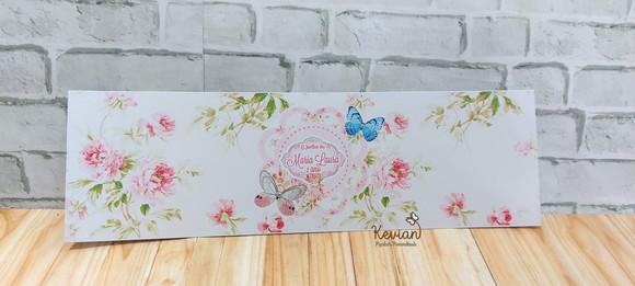 20 Rótulo Mini Suculenta Jardim Encantado - 5,5x18,5cm