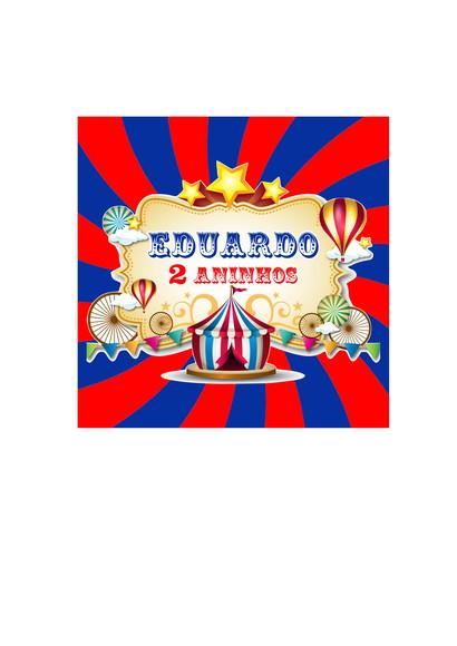 Adesivo Sacolinha Circo