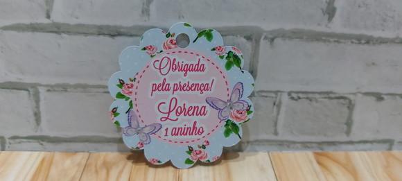 30 Tag Agradecimento Borboleta Lilás
