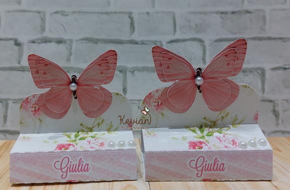Caixinha Dois B I S - Borboleta Rosê