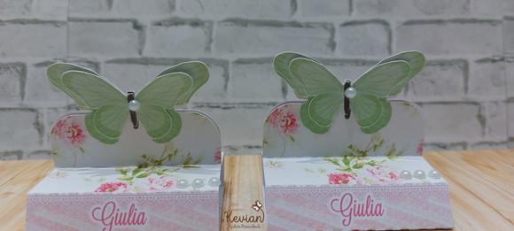 Caixinha Dois B I S - Borboleta Verde