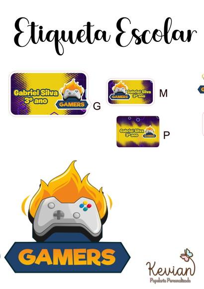 Etiqueta Escolar Game - Kit 1