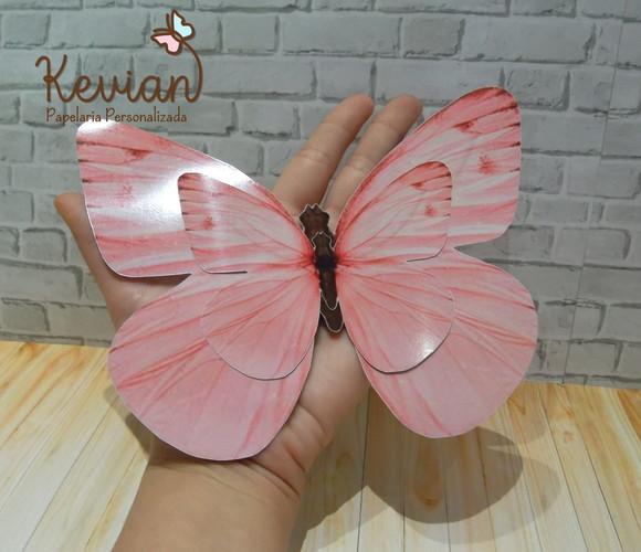 5 Aplique Borboleta Grande