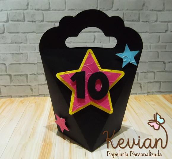 Caixa Triangulove festa Neon