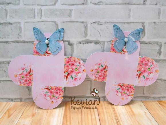 50 Forminha Docinho Borboleta Azul