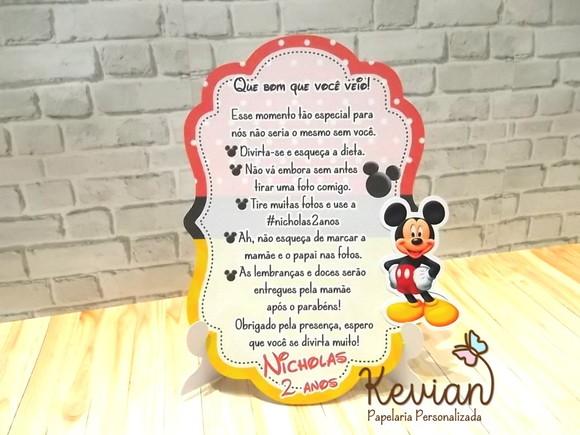 Recado de Mesa Mickey