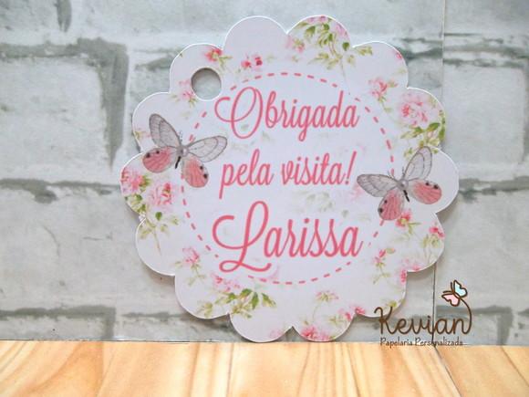 50 Tag Agradecimento 3cm