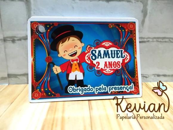 30 Tag Agradecimento Circo Menino