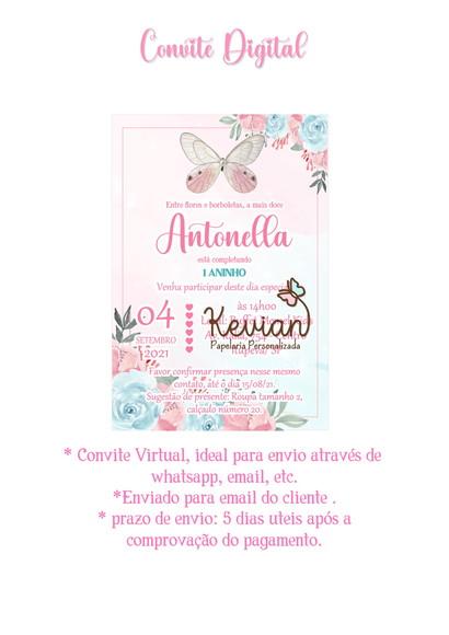 Convite Digital Jardim Borboletas