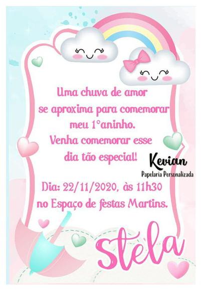 Convite Digital Chuva de amor