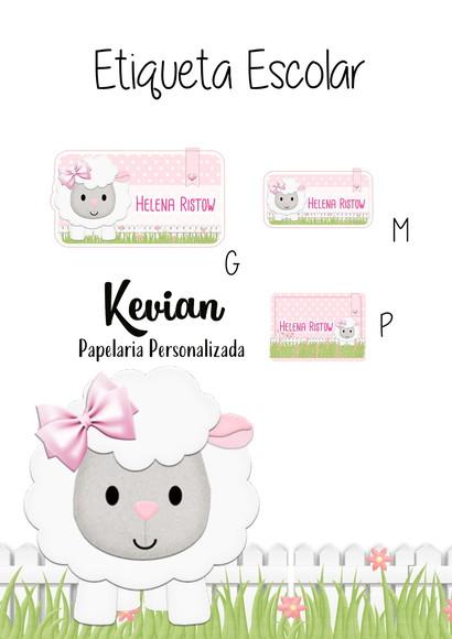 Etiqueta Escolar Ovelhinha - Kit 2