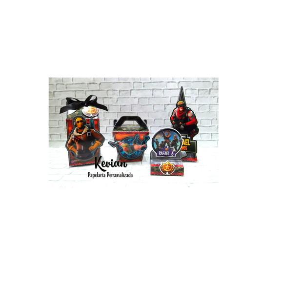 Kit Festa Scrap Fortnite - 50 Peças