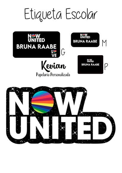 Etiqueta Escolar Now United- Kit 2