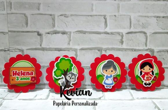Aplique Scrap Chapeuzinho Vermelho