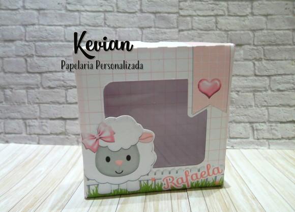 Caixa Lembrancinha Ovelhinha Rosa