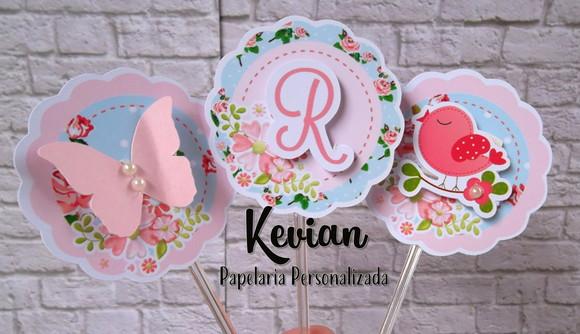 25 Topper Docinho Jardim Encantado