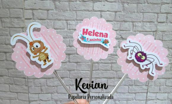 25 Topper Docinho Galinha Pintadinha