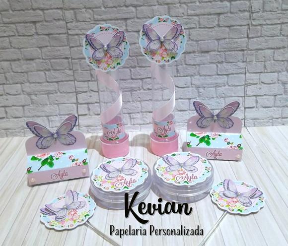 Kit Jardim das Borboletas - Kit 80 Ítens + Brinde