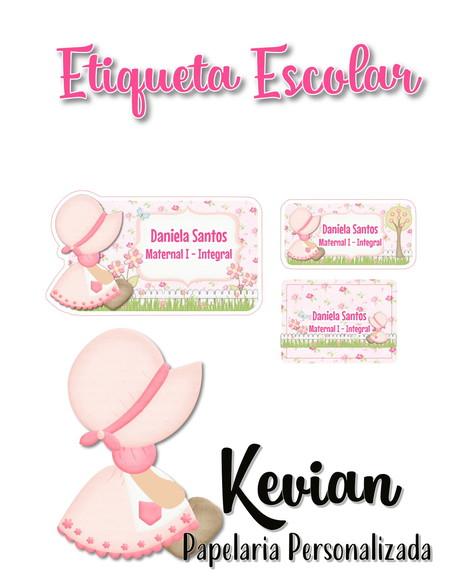 Etiqueta Escolar Jardim Encantado - Kit 1