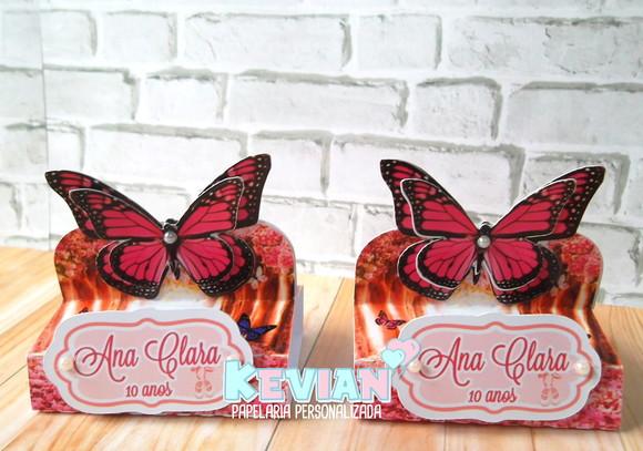 Caixinha Dois Bis Borboleta Pink