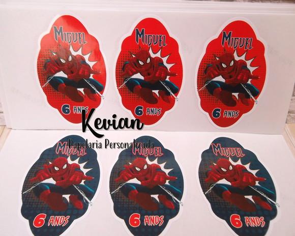 Adesivo Tubete Homem Aranha