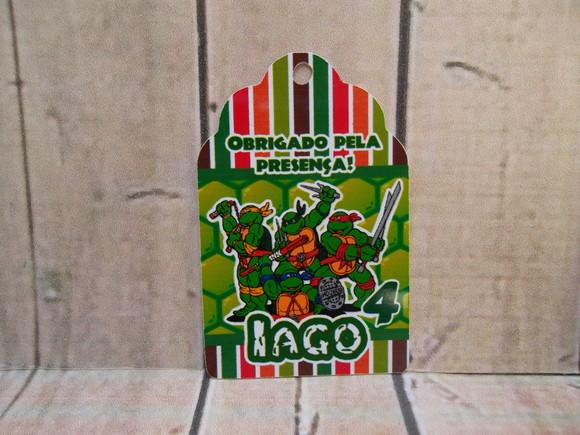 30 Tag Agradecimento Tartarugas Ninja