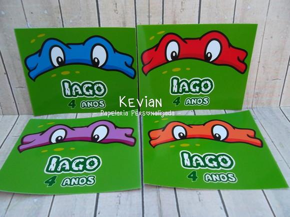 Adesivo Sacolinha Tartarugas Ninja